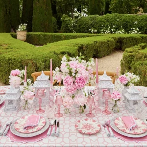 Clearance Seville Pink Gardenia Starter Plate (Set Of 4) Crockery Sets