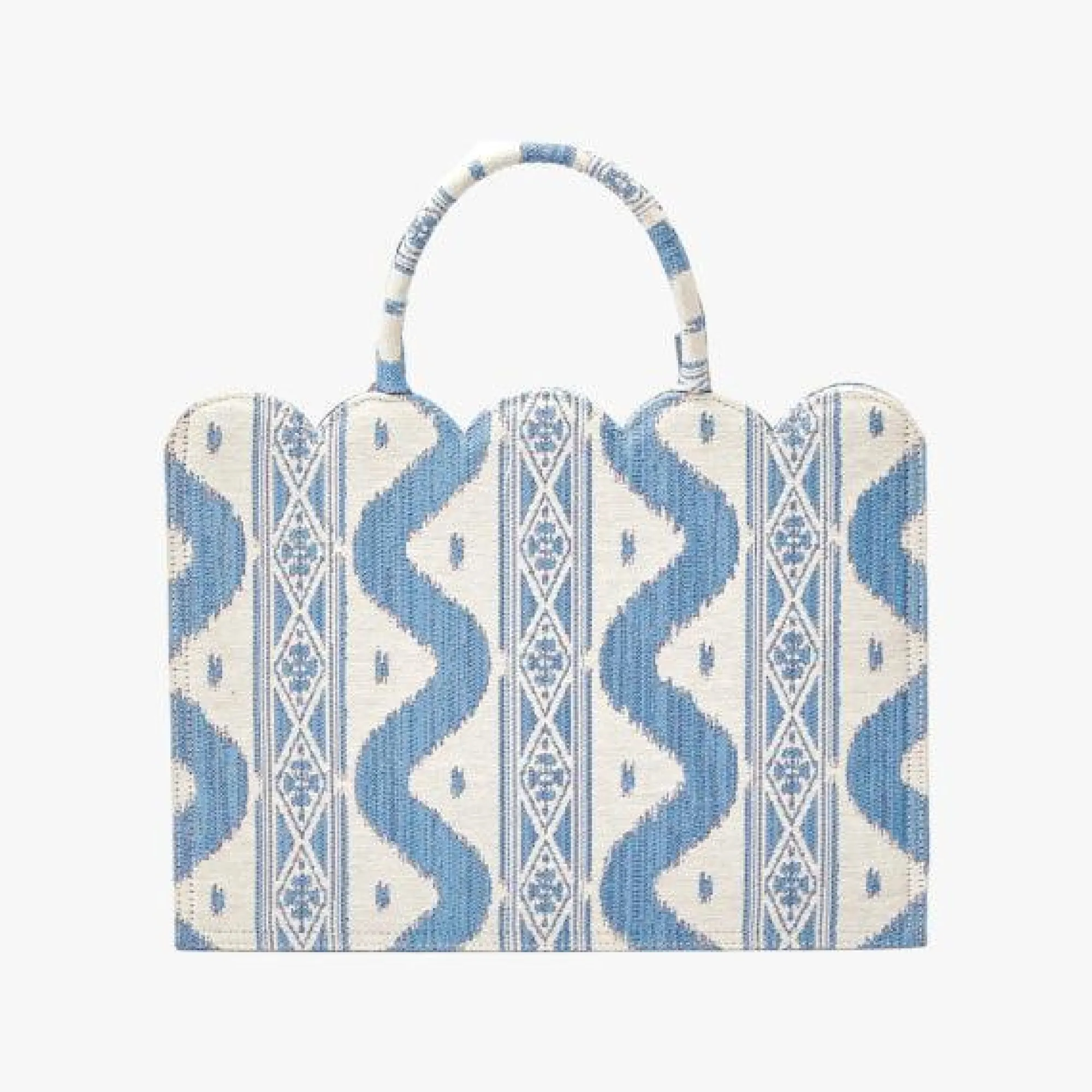 small_mrs_alice_tote_bag__0.webp New Small Tote Bag (Blue Ikat) Women Mrs. Alice Tote Bags