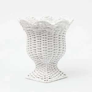 Fashion Small White Rattan Urn Vase Vases