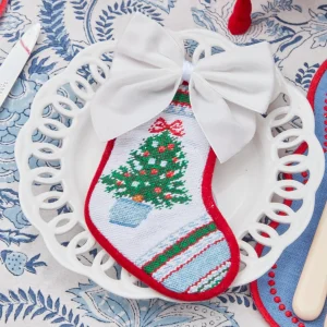 Shop Snow White Velvet Napkin Bows (Set Of 4) Napkin Rings, Bows & Wreaths