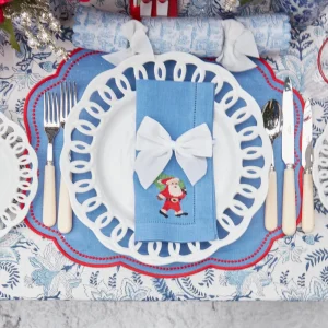 Shop Snow White Velvet Napkin Bows (Set Of 4) Napkin Rings, Bows & Wreaths