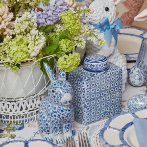 Discount Square Floral Print Ginger Jar Vases