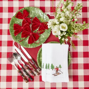 Fashion Swiss Red Gingham Tablecloth Tablecloths
