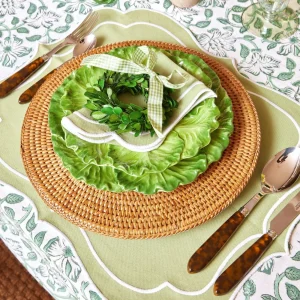 Online Sylvie Green Embroidered Placemats & Napkins (Set Of 4) Table Linen Sets
