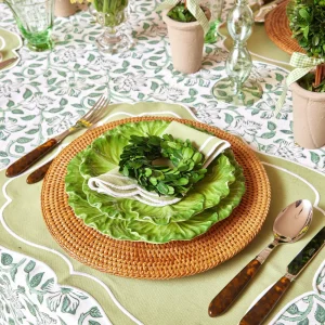 Online Sylvie Green Embroidered Placemats & Napkins (Set Of 4) Table Linen Sets