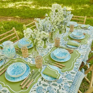 Online Sylvie Green Embroidered Placemats & Napkins (Set Of 4) Table Linen Sets