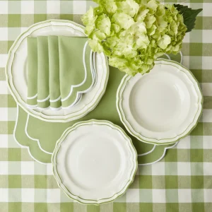 Online Sylvie Green Embroidered Placemats & Napkins (Set Of 4) Table Linen Sets