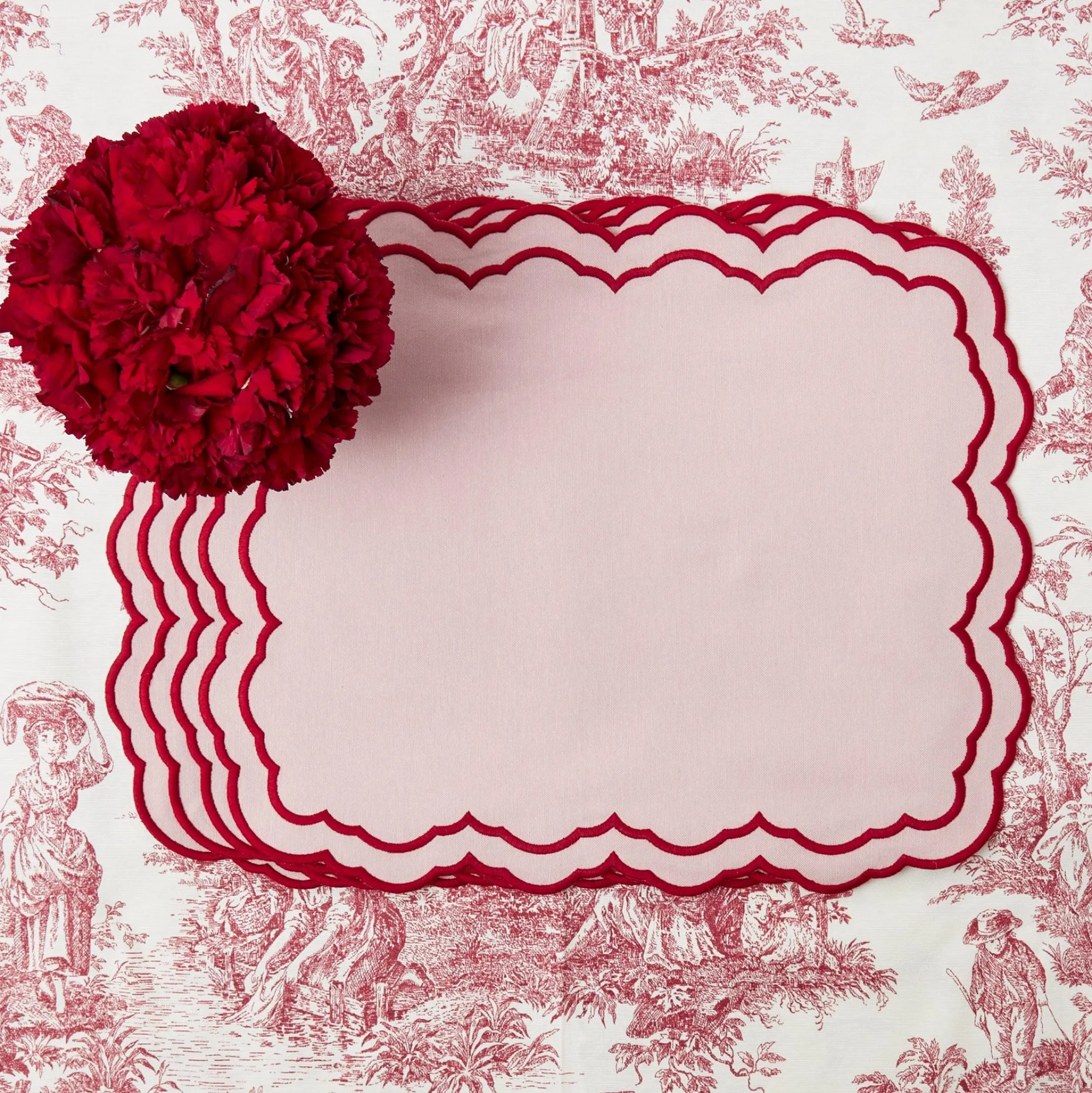 valerie_pink_placemats_se_0.webp Discount Valerie Pink Placemats (Set Of 4) Placemats
