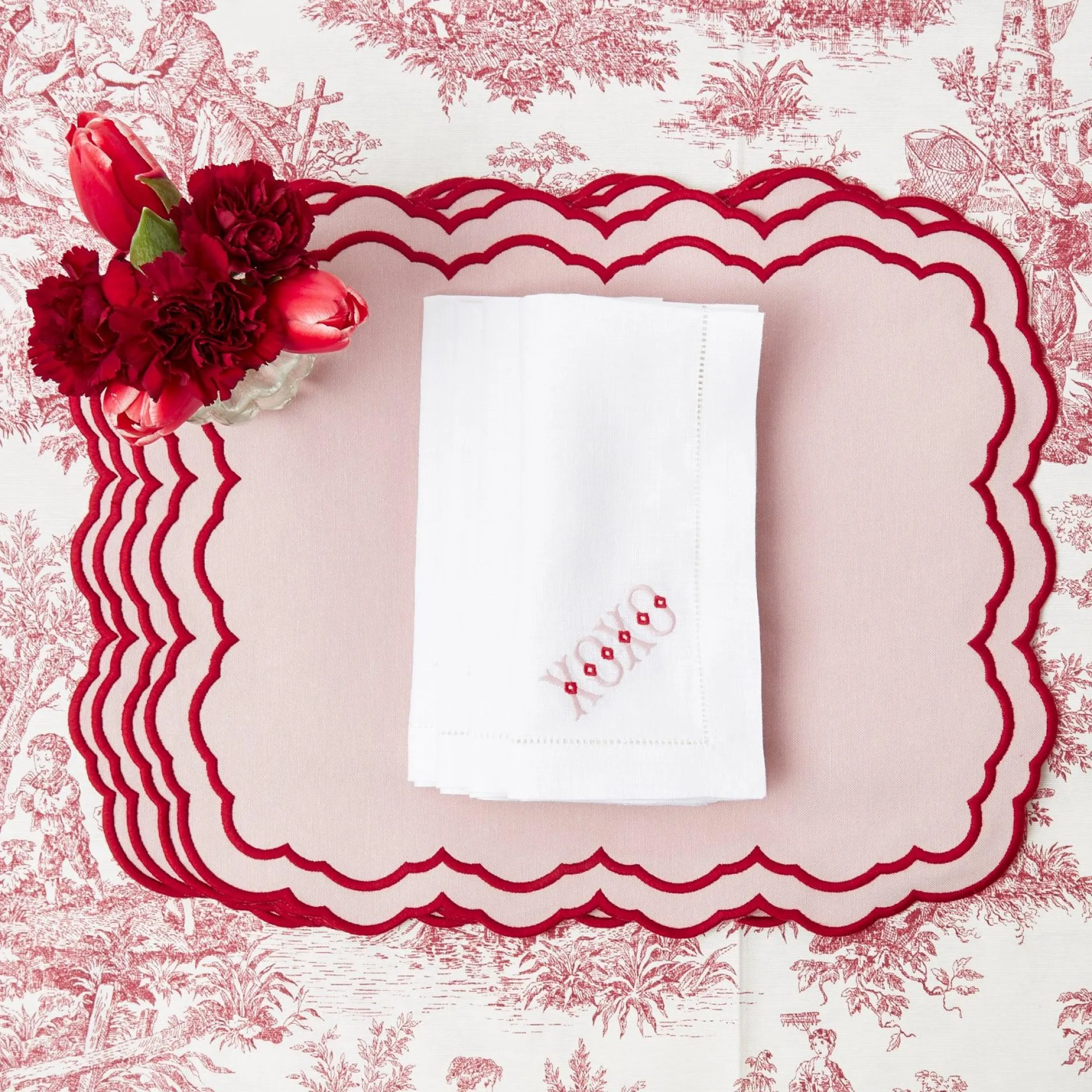 valerie_pink_placemats_se_4.webp Discount Valerie Pink Placemats (Set Of 4) Placemats