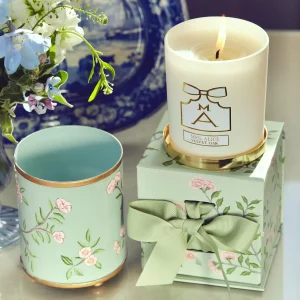 Best Sale Velvet Oak Scented Candle & Pot Set Candle Holders