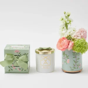 Best Sale Velvet Oak Scented Candle & Pot Set Candle Holders