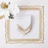 Cheap White & Gold Laurel Napkins (Set Of 4) Napkins