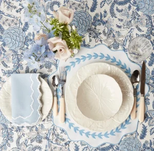 Outlet White Lettuce Dinner Plate Lettuce Crockery