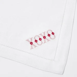 Store White Linen Xoxo Napkins (Set Of 4) Napkins