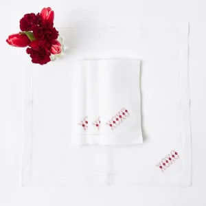 Store White Linen Xoxo Napkins (Set Of 4) Napkins