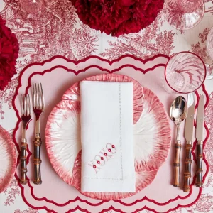 Store White Linen Xoxo Napkins (Set Of 4) Napkins