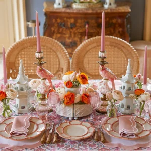 Outlet White Porcelain Pagoda Decoration Set Decoration Sets