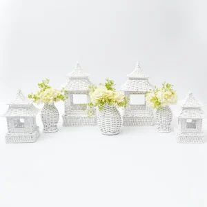 Hot White Rattan Decoration Set Decoration Sets
