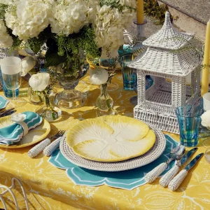 Cheap White Rattan Decoration Set Rattan Tableware