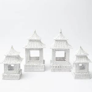 Hot White Rattan Decoration Set Decoration Sets