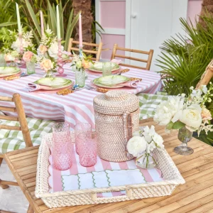 Outlet White Rattan Tray Trays & Liners