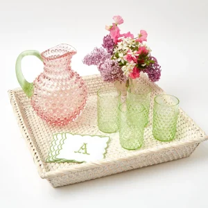 Outlet White Rattan Tray Trays & Liners