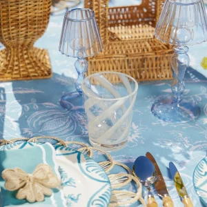 Cheap White Swirl Outdoor Glasses (Set Of 6) Glasses