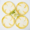 Discount Yellow Capri Lettuce Dinner Plates (Set Of 4) Crockery Sets