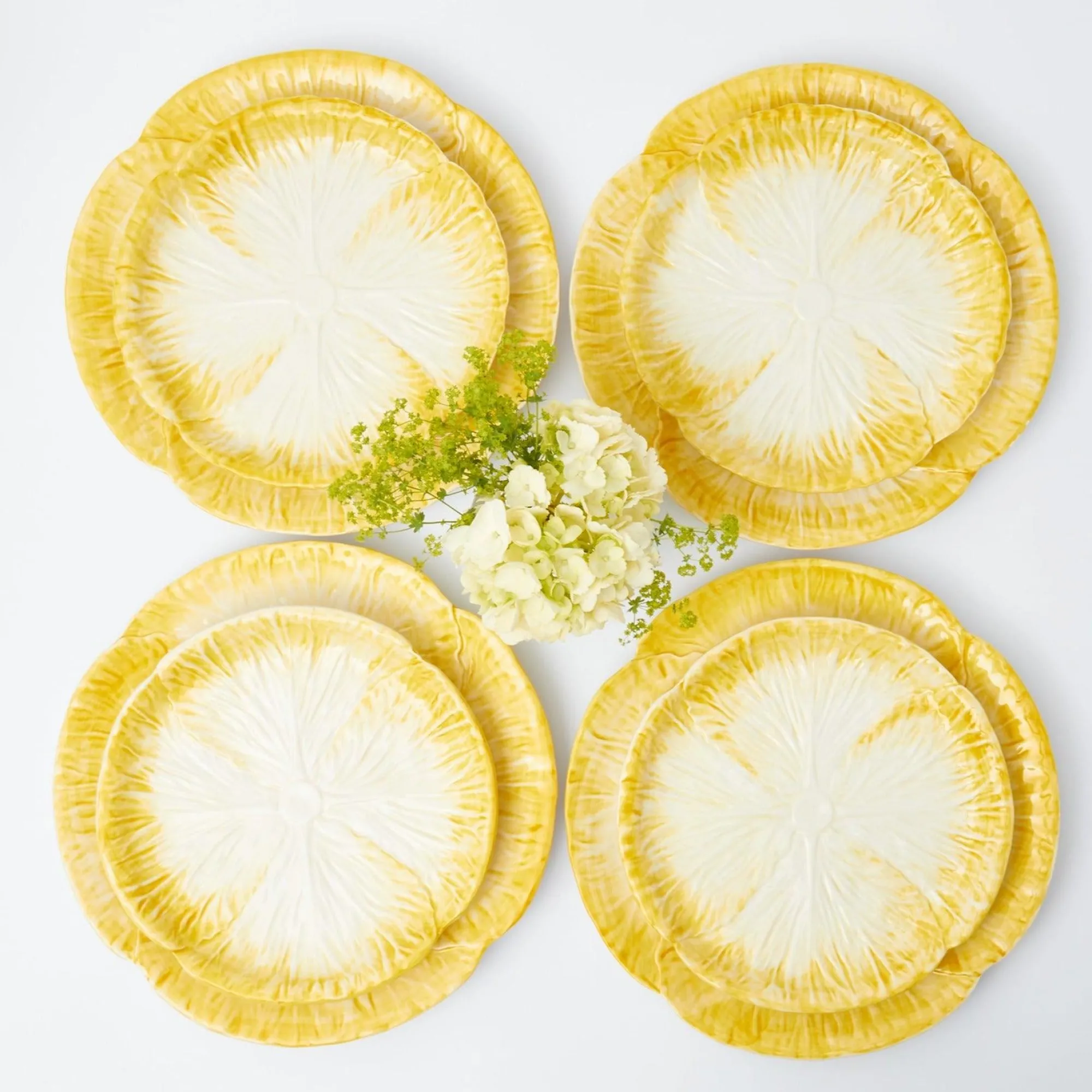 yellow_capri_lettuce_dinn_0-2.webp Best Sale Yellow Capri Lettuce Dinner & Starter Plates (Set Of 8) Starter Plates