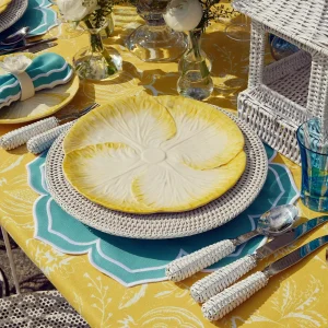 Best Sale Yellow Capri Lettuce Dinner & Starter Plates (Set Of 8) Starter Plates