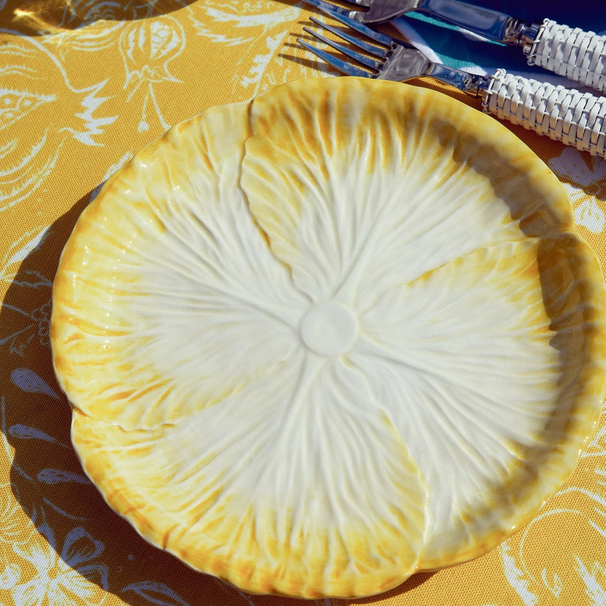 yellow_capri_lettuce_dinn_5-2.webp Best Sale Yellow Capri Lettuce Dinner & Starter Plates (Set Of 8) Starter Plates