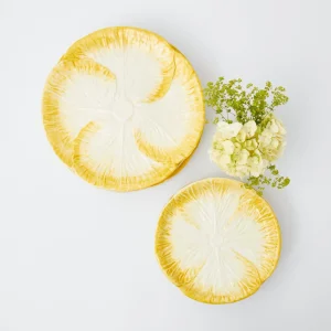 Flash Sale Yellow Capri Lettuce Starter Plates (Set Of 4) Crockery Sets