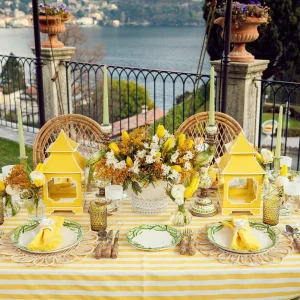 Shop Yellow Fringe Napkins (Set Of 4) Napkins