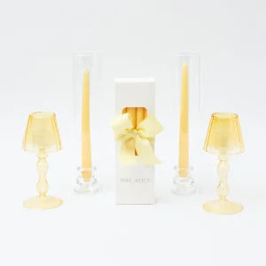 Clearance Yellow Melograno Candlescape Candle Holders