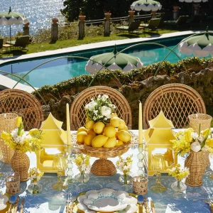 Clearance Yellow Pagoda Lantern Candle Holders